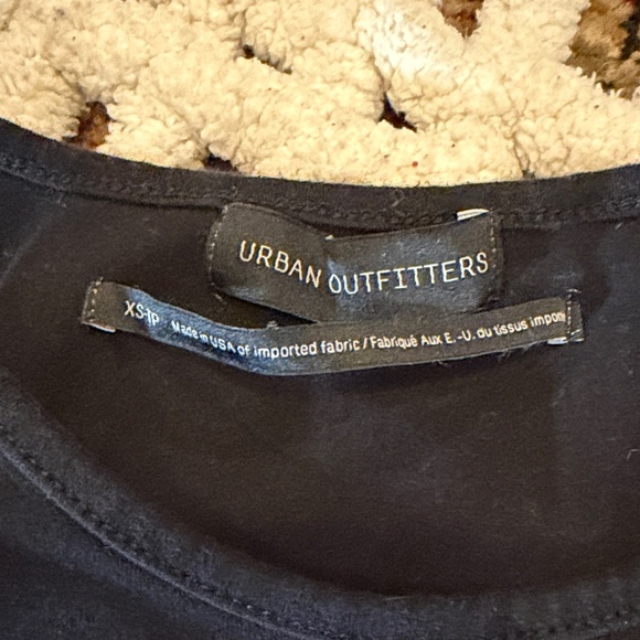 Urban Outfitters Black BodyConMini Dress with White Side Stripes Size XS - Picture 4 of 7